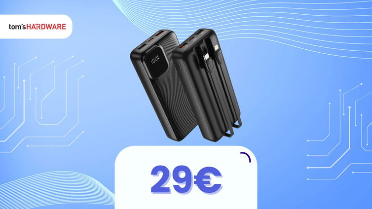 Immagine di Questa powerbank sotto i 30€ ha qualcosa che la rende migliore delle altre, e non è il display