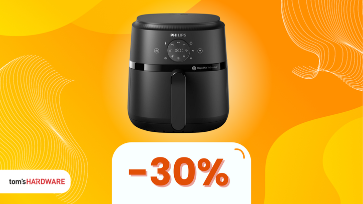 Immagine di Cibo sano in pochi minuti: PHILIPS Airfryer Serie 2000 4,2L a solo 69€!