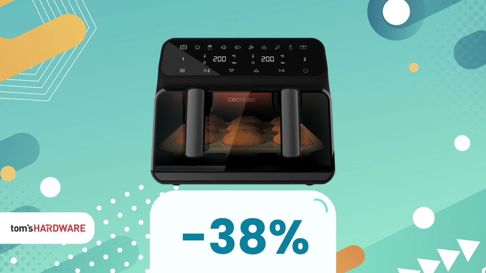 Immagine di Il modo in cui organizza i suoi 9 litri questa friggitrice è geniale, così come il 38% di sconto