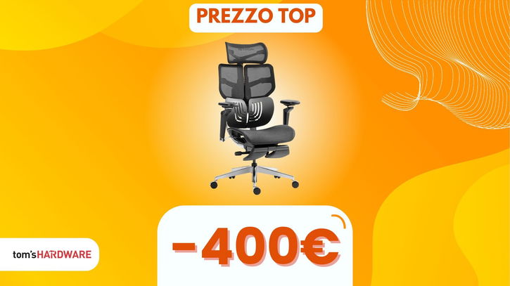 Immagine di Questa sedia da ufficio vi farà dimenticare il mal di schiena, ed è in SCONTO di 400€!