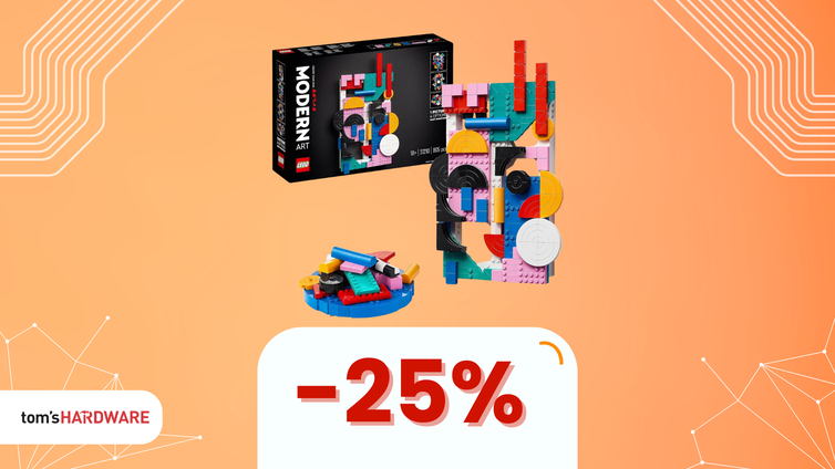 Immagine di Opera d'arte a un prezzo shock: LEGO ART Arte Moderna Canvas Astratto a soli 34€!