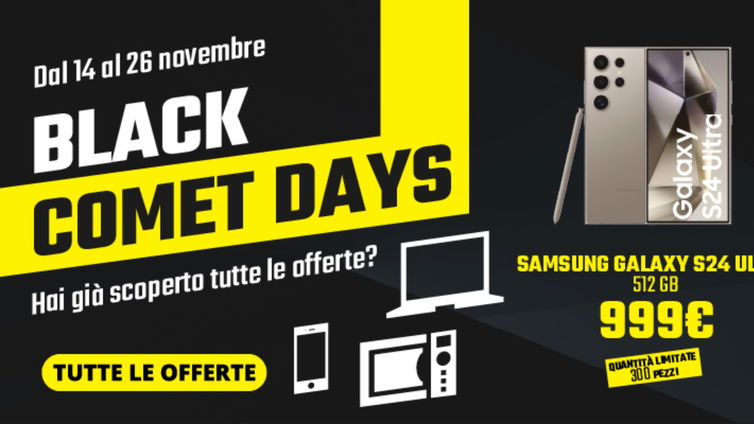 Immagine di Black Friday Comet, i prodotti da tenere d'occhio