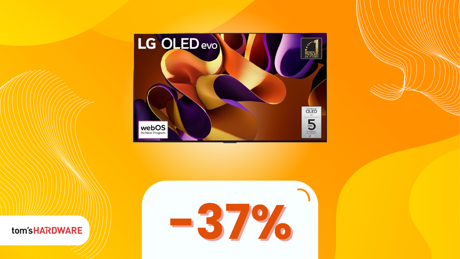 Immagine di Trasforma il tuo salotto in un cinema con questa smart TV LG OLED, oggi in SUPER SCONTO! - 37%