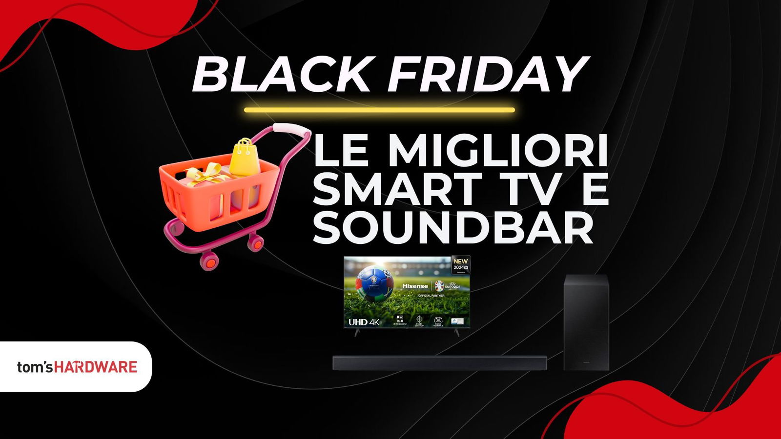 Immagine di Black Friday 2024: le migliori offerte su smart TV e soundbar