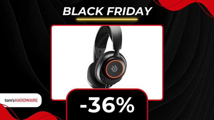 Immagine di Finalmente Black Friday: SteelSeries Arctis Nova 3 in sconto del 36%