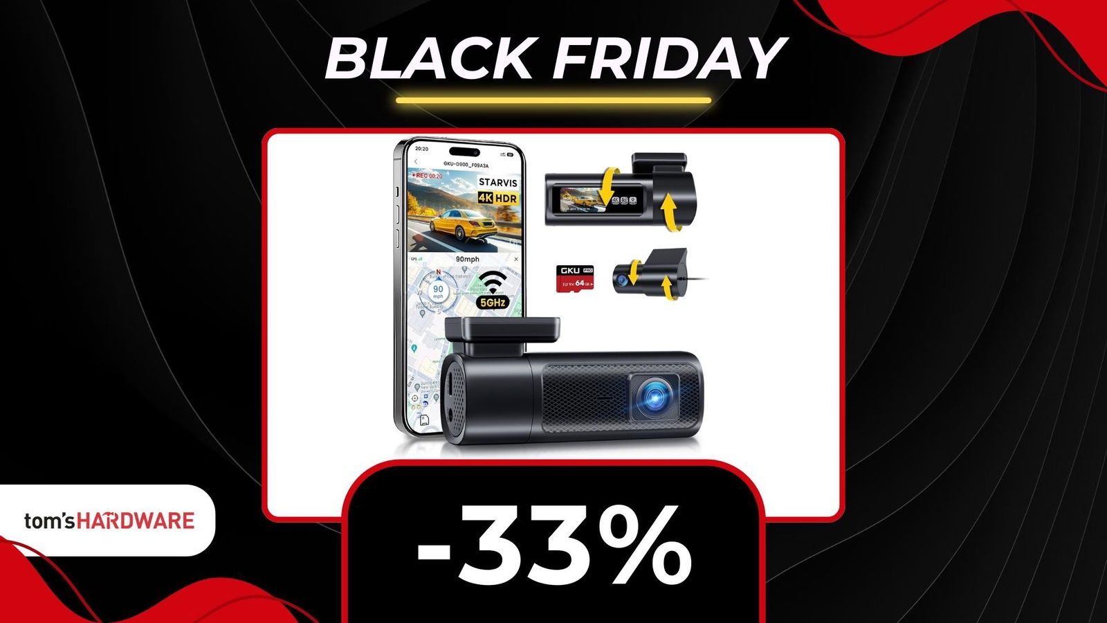 Immagine di Guidate sereni risparmiando: questa dash cam è un AFFARE grazie al Black Friday