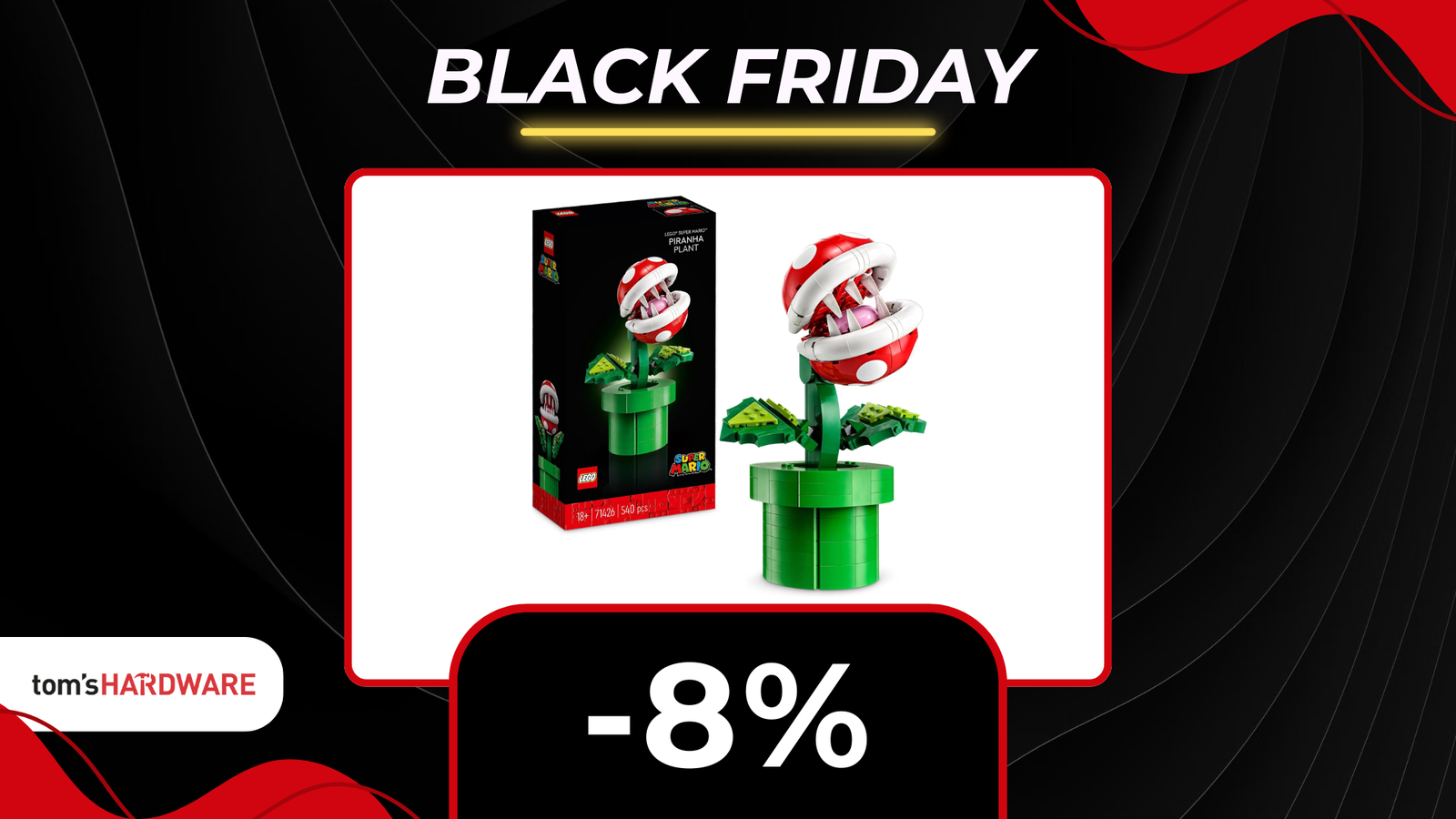 Immagine di LEGO Super Mario Pianta Piranha: risparmia il 8% su Amazon!