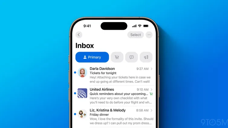 Immagine di Apple Mail: con iOS 18.2 viene riprogettata radicalmente