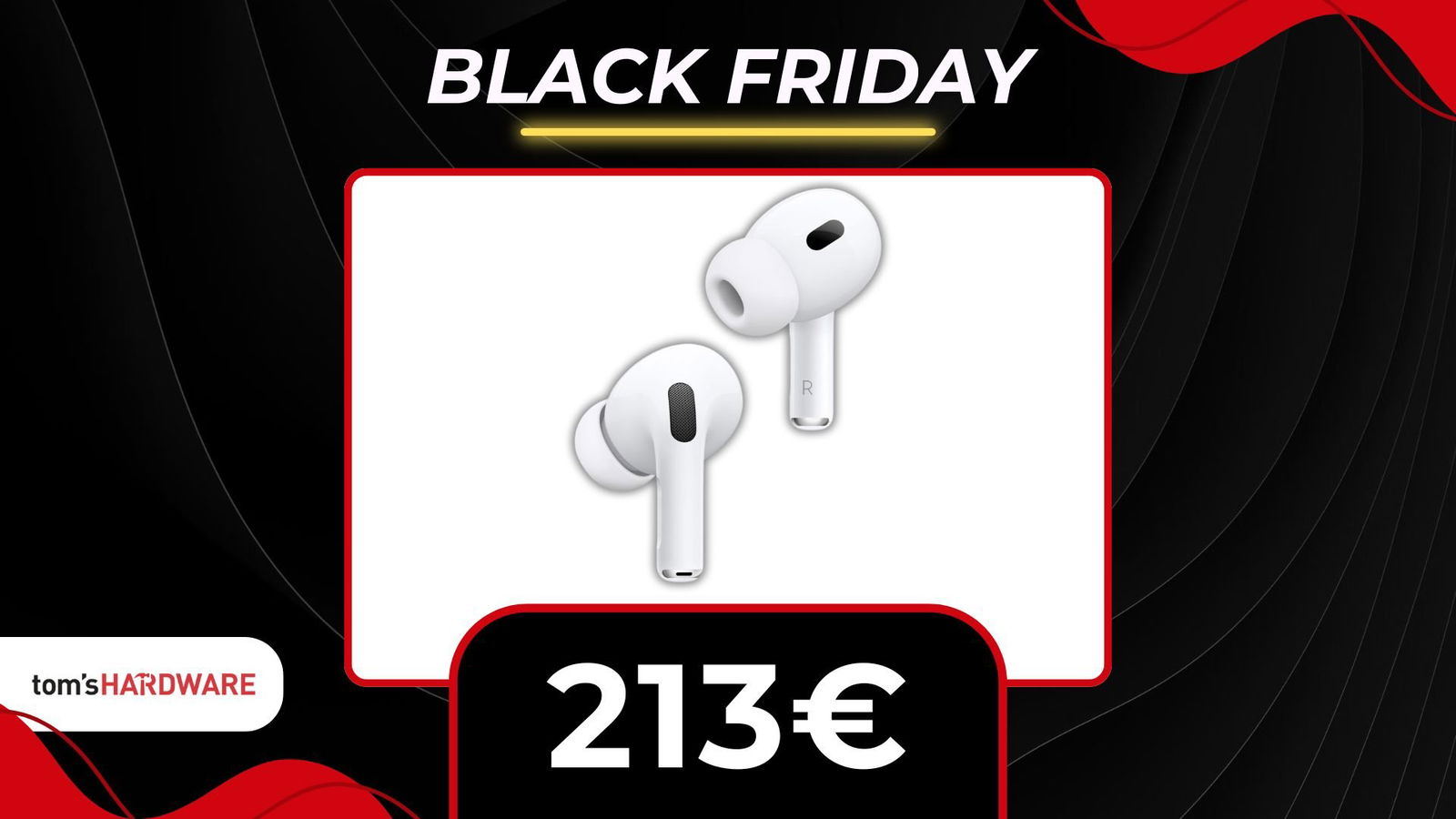 Immagine di AirPods Pro 2 al MIGLIOR PREZZO di sempre per il Black Friday!