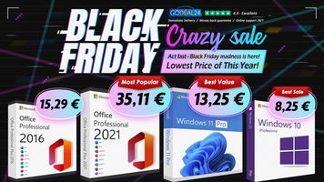 Black Friday 2024: Office a vita da 15€ e Windows 11 da 10€