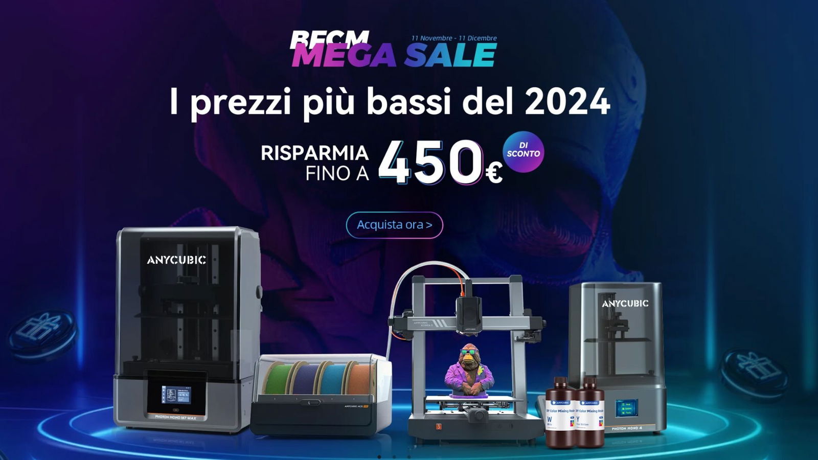 Immagine di Anycubic ti aspetta con un Black Friday a tutto tondo: offerte imperdibili per le stampanti 3D