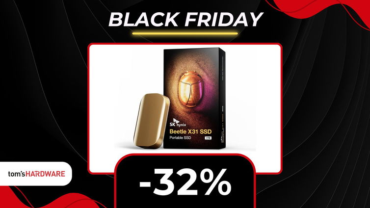 Immagine di Sembra un lingotto d'oro, ma è un SSD esterno in offerta per il Black Friday