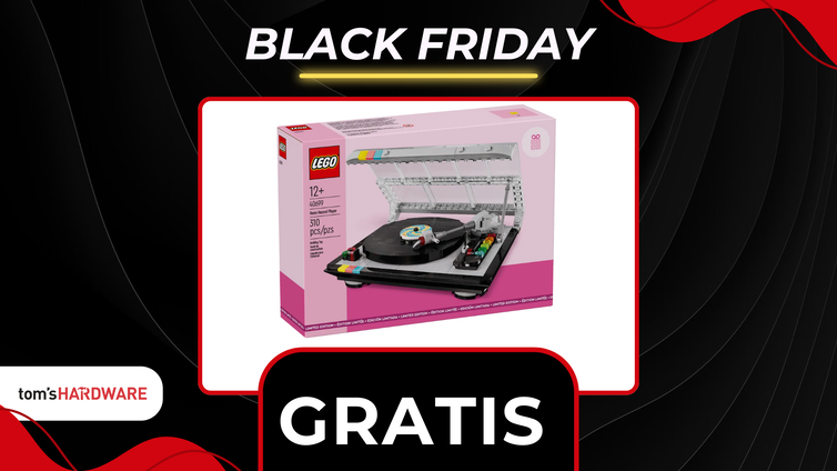 Immagine di Giradischi retrò LEGO in omaggio solo per il Black Friday 2024!