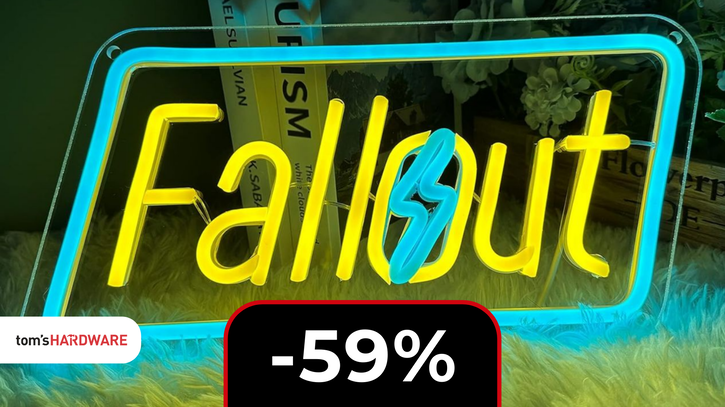 Immagine di Insegna LED di Fallout a soli 16€: è veramente la fine del mondo!