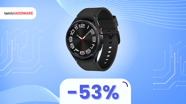 Immagine di Samsung Galaxy Watch6 Classic LTE a metà prezzo! (-53%)