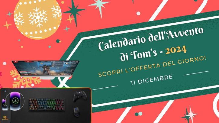 Immagine di 11 dicembre: un tappetino per mouse che ricarica il telefono nel Calendario dell'Avvento