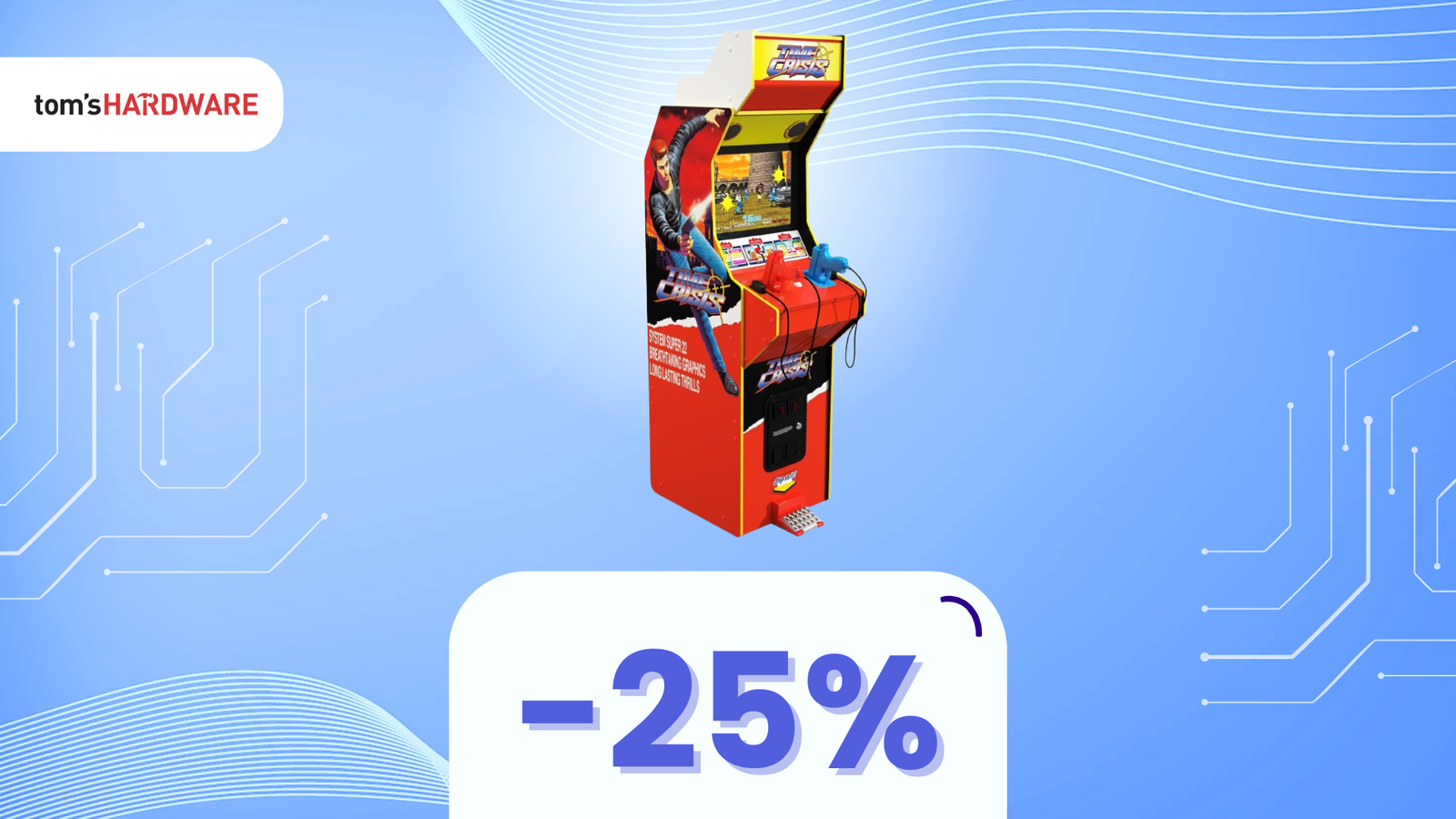 Immagine di Porta a casa il cabinato Arcade1Up Time Crisis in SCONTO e sfida gli amici come negli anni '90! -25%