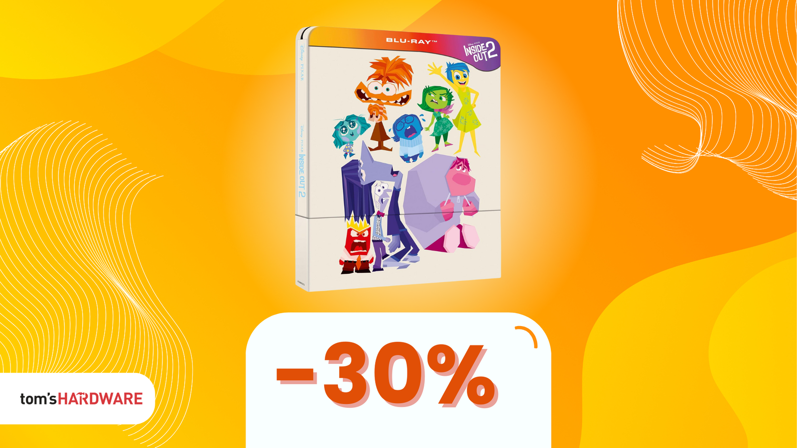 Immagine di Il film da regalare a Natale: Inside Out 2 versione Steelbook a soli 19€!