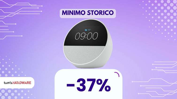 Immagine di Echo Spot 2024: il modello perfetto per il comodino, ora al minimo storico