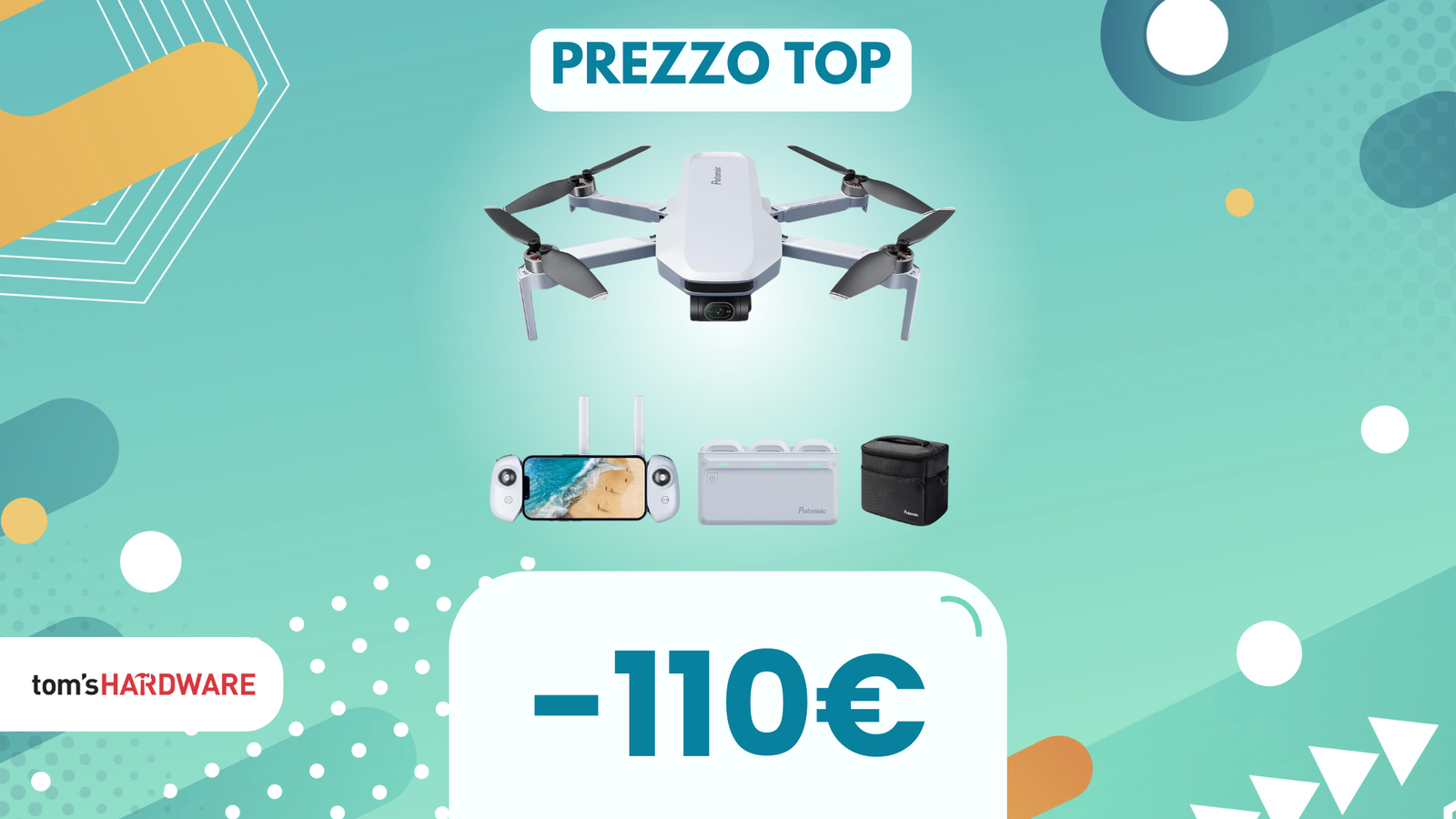 Immagine di Sotto i 250g ma sopra ogni aspettativa: questo drone è pronto a conquistarti con anche un coupon!