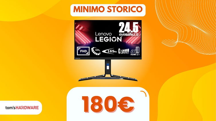 Immagine di 180Hz a meno di 200€ con questo monitor da gaming Lenovo in SUPER SCONTO!