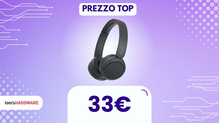 Immagine di 50 ore di riproduzione e non sentirle, queste cuffie wireless Sony costano POCHISSIMO!