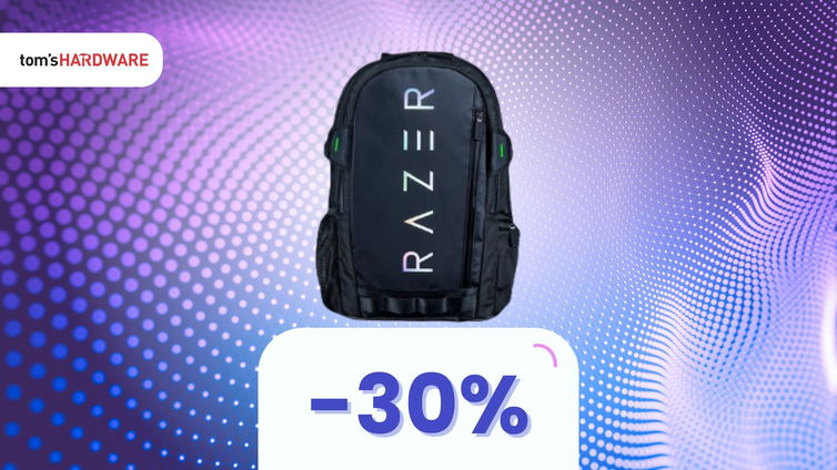 Immagine di Ci metti la console, le cuffie, il PC... Zaino Razer in sconto del 30%