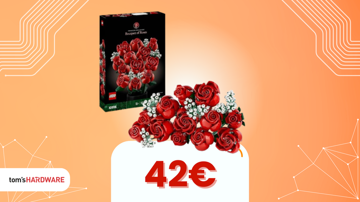 Immagine di Costruisci il bouquet di rose LEGO a soli 42€ e risparmi sul fiorista!