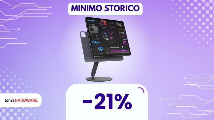 Immagine di iPad sospeso nel vuoto? Con questo supporto magnetico in SUPER SCONTO è possibile!