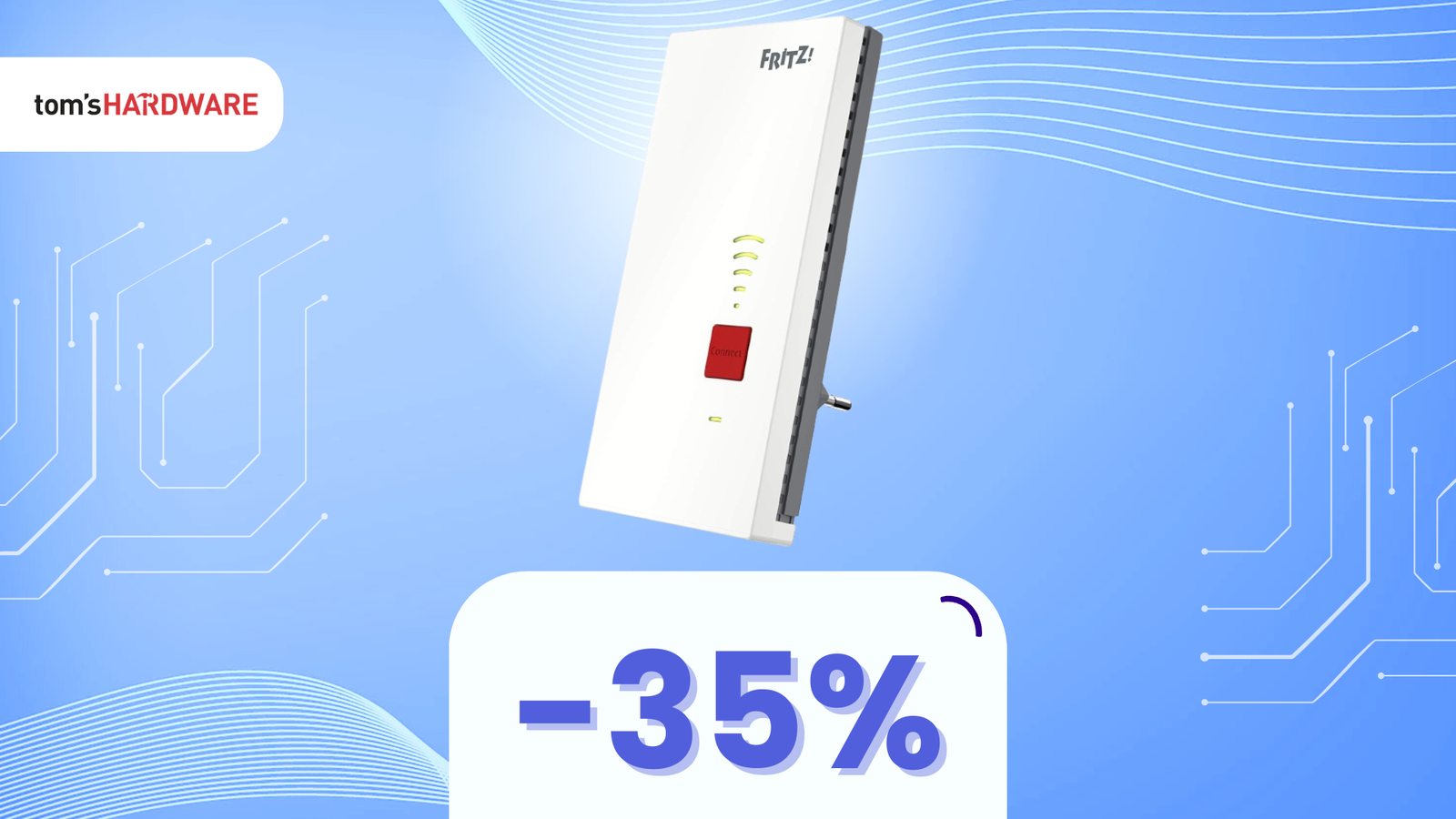 Immagine di Espandi la tua rete con AVM FRITZ!Repeater 2400, oggi a un PREZZO IMPERDIBILE! -35%