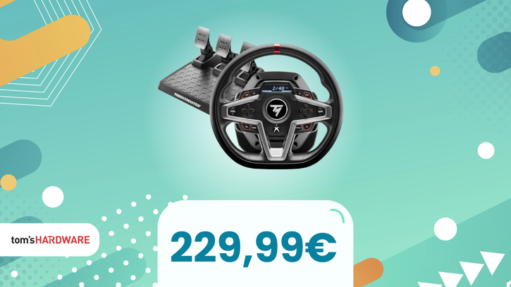 Immagine di Porta il realismo al massimo con questo volante Thrustmaster, oggi in OFFERTA LAMPO!