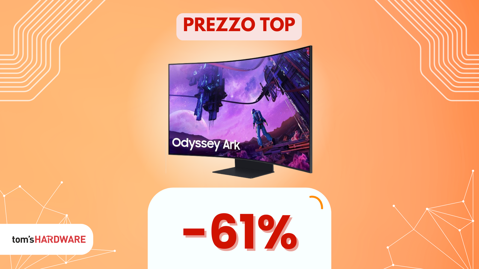 Immagine di Non lasciarti sfuggire il Samsung Odyssey Ark: il monitor gaming definitivo ora a un PREZZO IMBATTIBILE! -61%