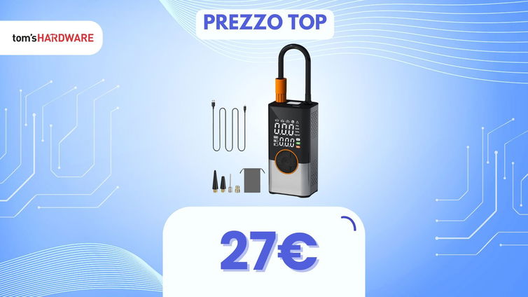 Immagine di Questo compressore d'aria portatile costa già poco, ma con questo coupon è un AFFARE!