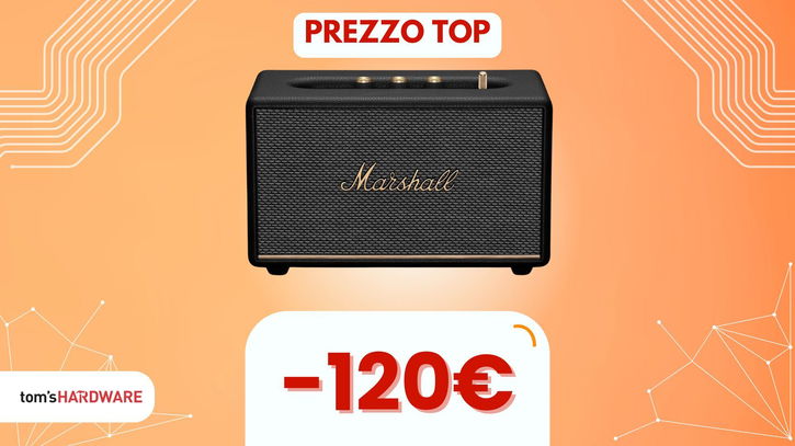 Immagine di Il regalo di Natale PERFETTO per chi ama la musica? L'iconico Marshall Acton III è in SCONTO di 120€!