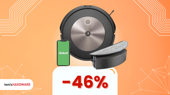 Immagine di Addio sporco, benvenuti pavimenti splendenti con Roomba j5 a 380€!