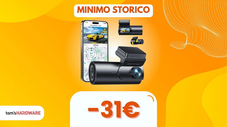 Immagine di La dash cam che registra tutto in 4K ora costa ancora meno, ecco il COUPON che serviva!