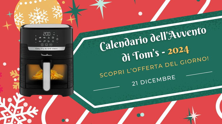 Immagine di Il 21 dicembre assicurati un Natale meno unto: questa friggitrice ad aria ti farà cucinare sano per 6 persone!