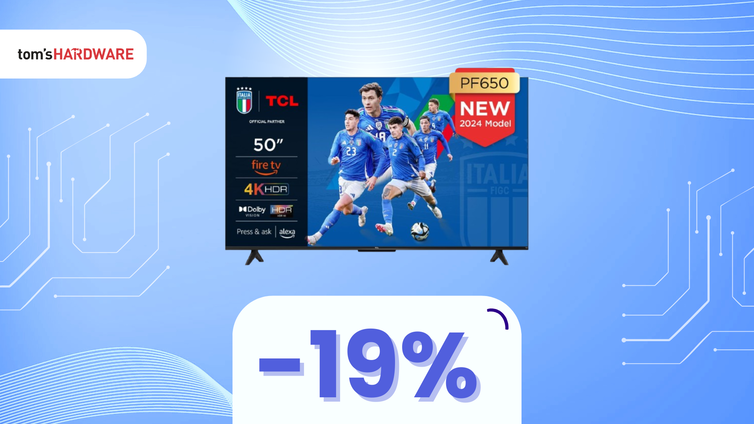 Immagine di Aggiorna il tuo salotto con questa smart TV 4K da 50", oggi tua a un SUPER PREZZO! -19%