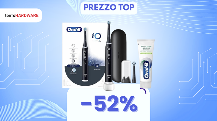 Immagine di Spazzolino elettrico Oral-B iO6 a METÀ PREZZO: la rivoluzione del sorriso!