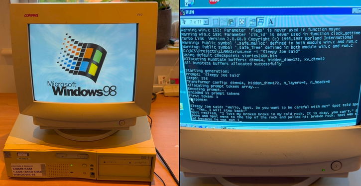 Immagine di Questo modello IA gira su Windows 98 e Pentium II