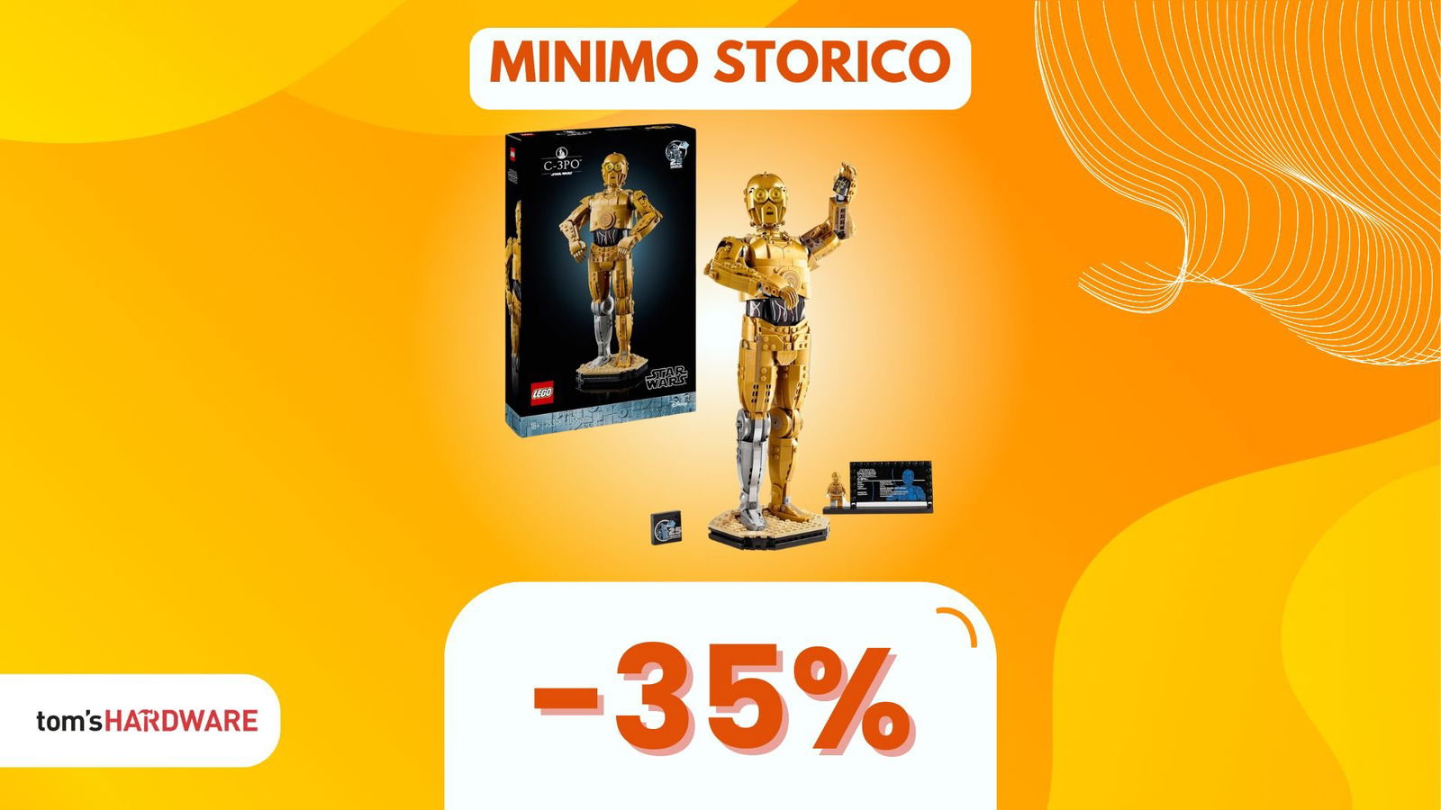 Immagine di Il droide C-3PO LEGO è CROLLATO di prezzo, risparmia subito il 35%!