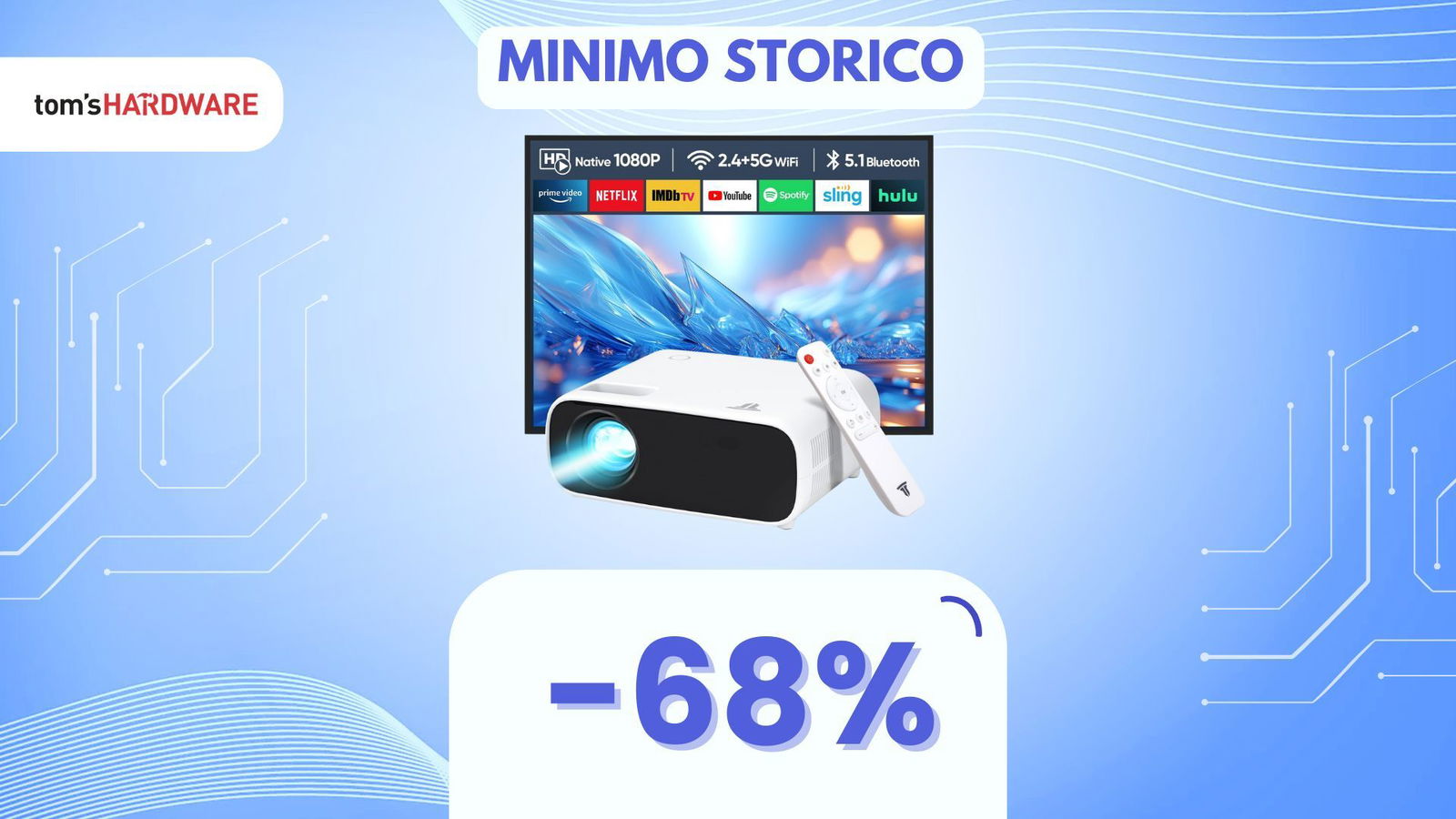 DOPPIO SCONTO su questo OTTIMO proiettore, oggi lo paghi meno della metà!