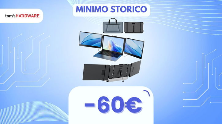 Immagine di Passa da uno a tre schermi sul tuo portatile, con questa offerta LAMPO risparmi ben 60€!