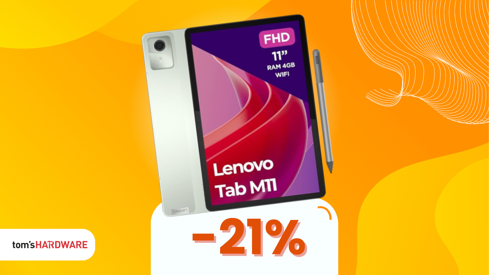 Immagine di Lenovo M11 Tab 128GB a soli 180€ e c'è anche la penna inclusa!