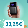 DOPPIO SCONTO su questa power bank da 25000mAh! La porti a casa a META' PREZZO!