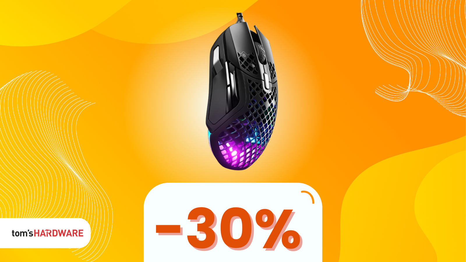 Immagine di Questo mouse da gaming leggero e resistente SteelSeries è ora disponibile a un PREZZO SHOCK! -30%