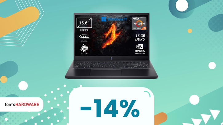 Immagine di Un laptop gaming a meno di 650€? Su Amazon trovate Acer Nitro V a un prezzo IMPERDIBILE!