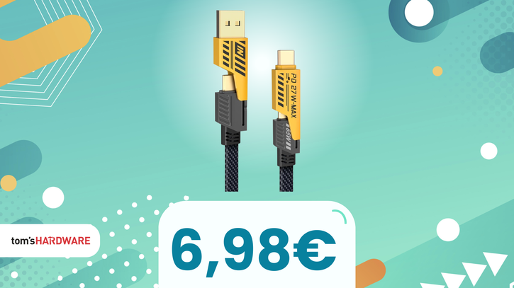 Immagine di Semplifica la tua vita digitale con il cavo YISH 4 in 1: acquistalo ora a SOLI 7€!