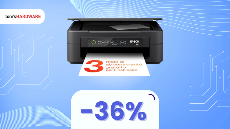 Immagine di Stampa, scansiona e copia con questa stampante Epson, oggi a un SUPER PREZZO! -36%