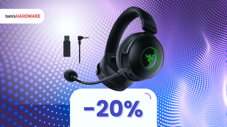 Immagine di Cuffie da gaming Razer Kraken V3 Pro a 192€ e siete già campioni!